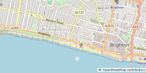 Map of Brighton, East Sussex