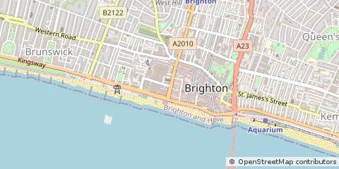 Map of Brighton, East Sussex
