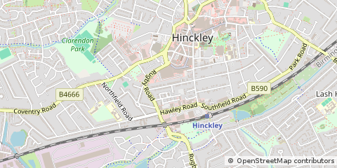 Map of Hinckley