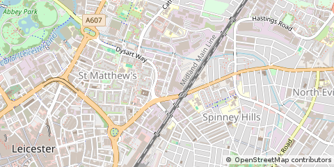 Map of Leicester