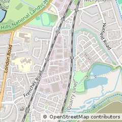 Map of Redhill, Surrey