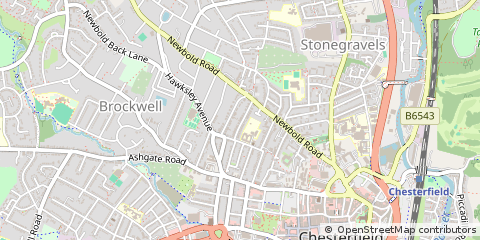 Map of Chesterfield