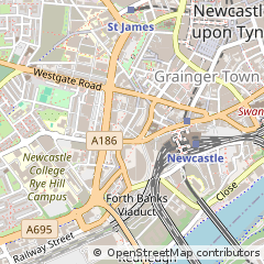 Map of Newcastle Upon Tyne
