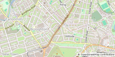 Map of Edinburgh, Midlothian