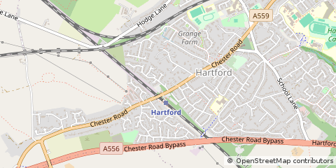Map of Northwich, Cheshire