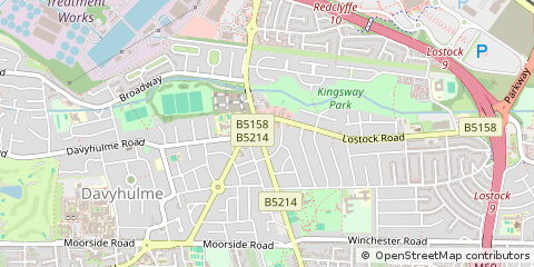 Map of Manchester, Lancashire