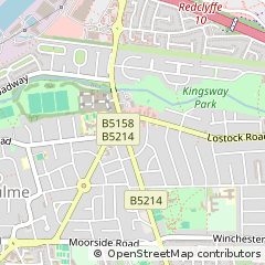 Map of Manchester, Lancashire