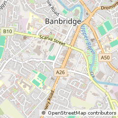 Map of Banbridge, Down