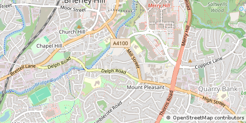 Map of Brierley Hill
