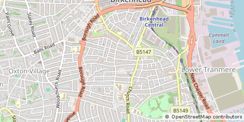 Map of Birkenhead