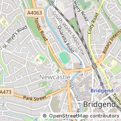 Map of Bridgend