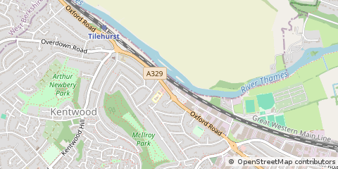 Map of Reading, Hampshire