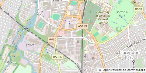 Map of Leicester