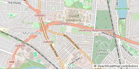 Map of Cardiff