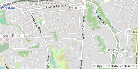 Map of Poole, Dorset