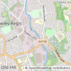 Map of West Midlands