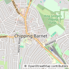 Map of Barnet, Hertfordshire
