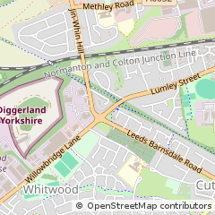 Map of Castleford, West Yorkshire