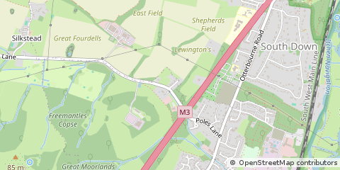 Map of Winchester, Hampshire
