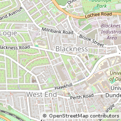Map of Dundee, Angus