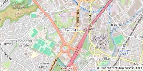 Map of Oldbury, Birmingham
