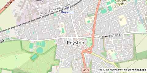 Map of Royston, Hertfordshire