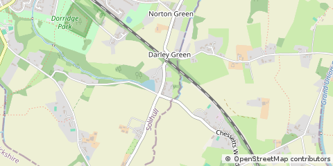 Map of Solihull