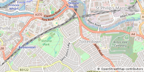 Map of Bristol, City of Bristol