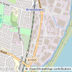Map of Enfield, Middx