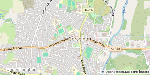 Map of Swansea