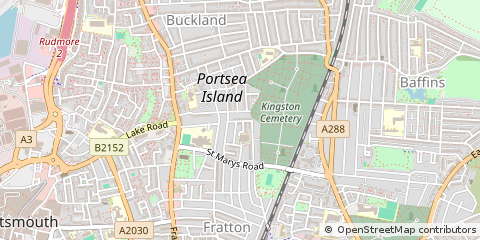 Map of Portsmouth, West Sussex