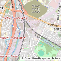 Map of Stoke-on-Trent, Staffordshire