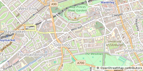 Map of Edinburgh