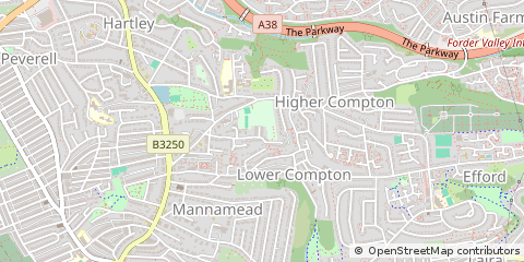 Map of Plymouth, Devon