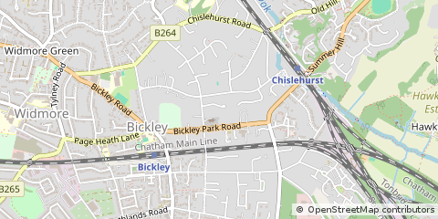 Map of Bromley, Kent