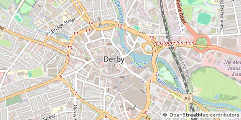 Map of Derby, Derbyshire