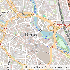 Map of Derby, Derbyshire