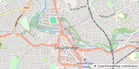 Map of Stourbridge, West Midlands