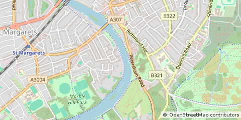 Map of Twickenham, Middlesex