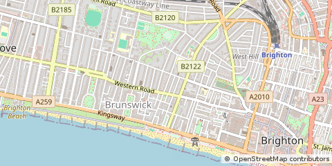 Map of Brighton, East Sussex