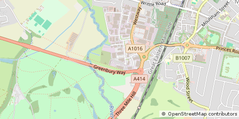 Map of Chelmsford, Essex
