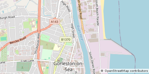Map of Great Yarmouth, Norfolk