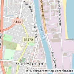 Map of Great Yarmouth, Norfolk