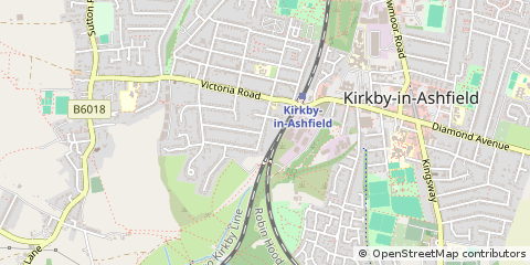 Map of Nottingham, Notts