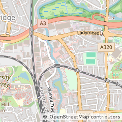 Map of Guildford, Surrey