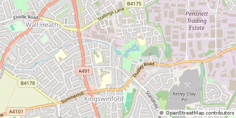 Map of Kingswinford, West Midlands