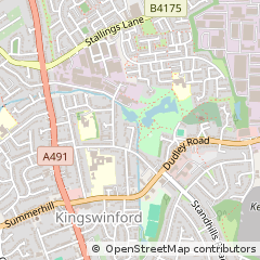 Map of Kingswinford, West Midlands