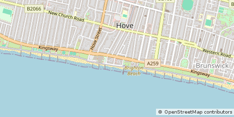 Map of Hove, East Sussex
