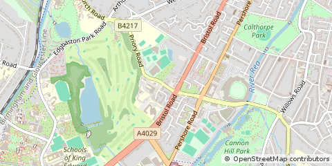 Map of Birmingham, West Midlands