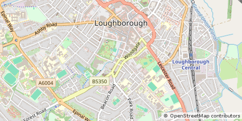 Map of Loughborough